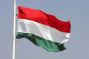 The Hungarian flag flies at the Hungaroring