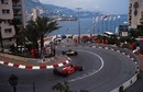 Emanuele Pirro negotiates the Loews Hairpin at the Monaco Grand Prix