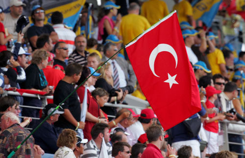 Turkish fans enjoy the racing in Istanbul