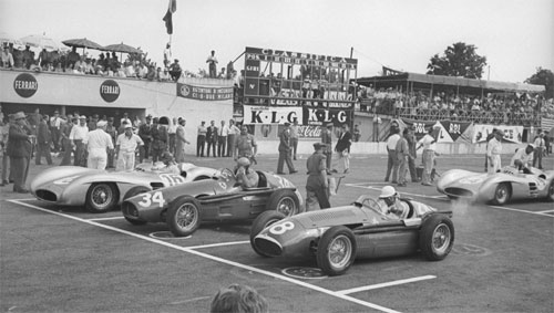 The scene at the start of the Italian Grand Prix