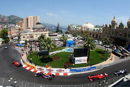 The start of the Monaco Grand Prix