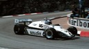 Keke Rosberg retired at Monaco with broken suspension