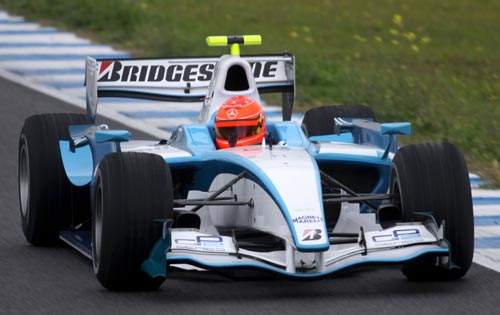 Michael Schumacher back on track in Jerez
