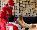 Bernie Ecclestone made an appearance at Ferrari's press event