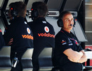 Martin Whitmarsh watches practice from the pit wall