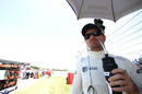 A pensive Rubens Barrichello before another disappointing race