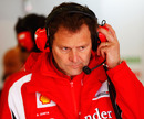 Ferrari technical director Aldo Costa in the garage