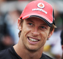 Jenson Button in the paddock on Wednesday