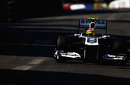 Pastor Maldonado on track in the Williams
