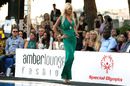 Victoria Silvstedt models at the Amber Lounge Fashion Event in Monaco on Friday night