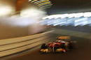 Felipe Massa speeds through the tunnel