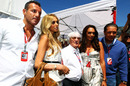 Bernie Ecclestone with his daughters Petra and Tamara