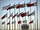 Flags fly at the Bahrain International Circuit