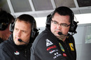 Eric Boullier on the pit wall