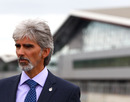 BRDC president Damon Hill at the official opening of the new £27 million pit and paddock complex