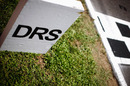 The DRS marker on the main straight