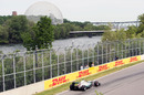 Nico Rosberg goes for a flying lap on super-soft tyres