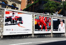 Marlboro adverts showing images of Ferrari around the principality
