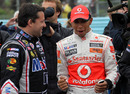 Tony Stewart and Lewis Hamilton compare notes on NASCAR and F1