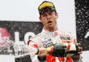 Jenson Button celebrates victory