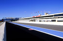 The pit lane and buildings at the Circuit Paul Ricard
