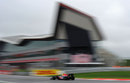 Mark Webber blasts past the new Silverstone Wing