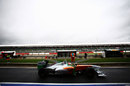 Paul di Resta passes the village green style pit wall