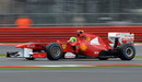 Felipe Massa tests the Ferrari updates