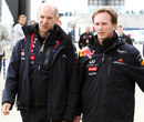 Red Bull team manager Christian Horner with chief designer Adrian Newey