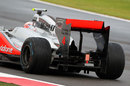 The rear of Jenson Button's McLaren