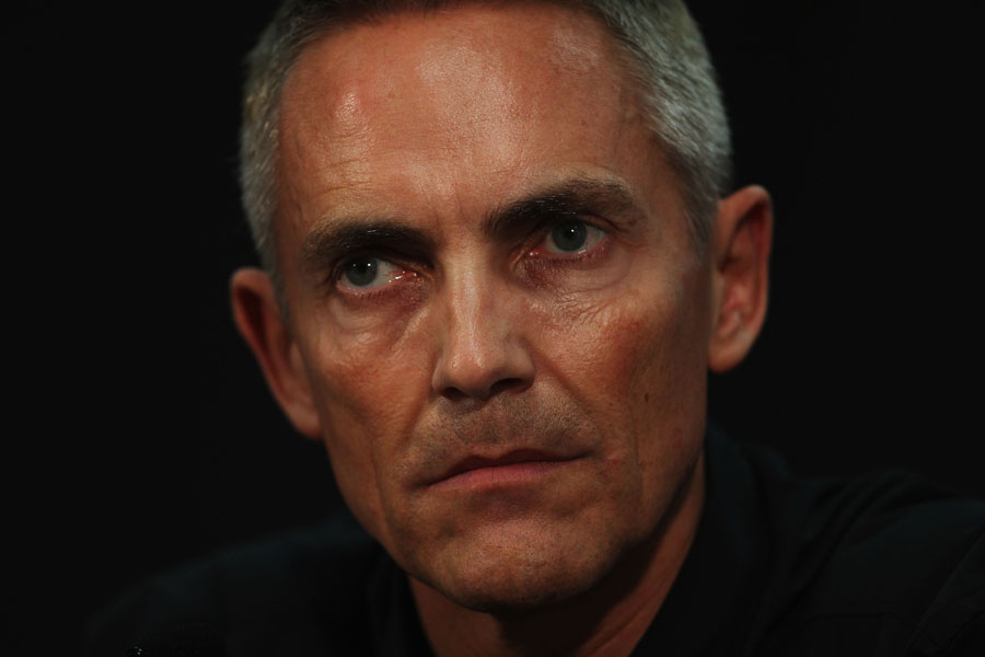 Martin Whitmarsh in a press conference