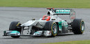Michael Schumacher on his way to ninth place