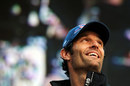 Mark Webber at the Silverstone post-race concert