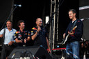 Sebastian Vettel at the Silverstone post-race concert