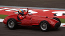 Fernando Alonso drives the Ferrari 375 that won at Silverstone in 1951 to give Ferrari its first world championship victory