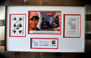 A Lewis Hamilton autographed playing card for the StarCards Charity Auction for Great Ormond Street Hospital, July 16, 2011