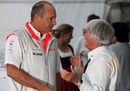 Ron Dennis and Bernie Ecclestone at the Belgian Grand Prix