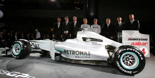 The first look at the new Mercedes GP livery