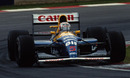Nigel Mansell on his way to victory at Kyalami