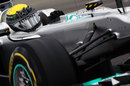 Nico Rosberg on a soft tyre run