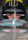 Nico Rosberg concentrates before heading out on track
