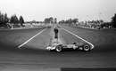 Jim Clark rounds the hairpin on his way to victory