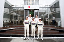Peter Sauber and Monisha Kaltenborn pose with their confirmed drivers for 2012
