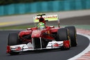 Felipe Massa with aero paint on the rear wing