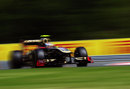 Vitaly Petrov at speed in the Renault