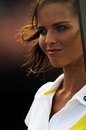A grid girl ahead of Saturday's GP2 race