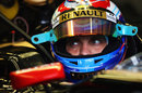 Vitaly Petrov in the cockpit of the Renault