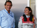 Jacky Ickx with his daughter Vanina in the pits