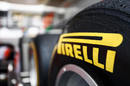 Pirelli tyres being washed in the paddock