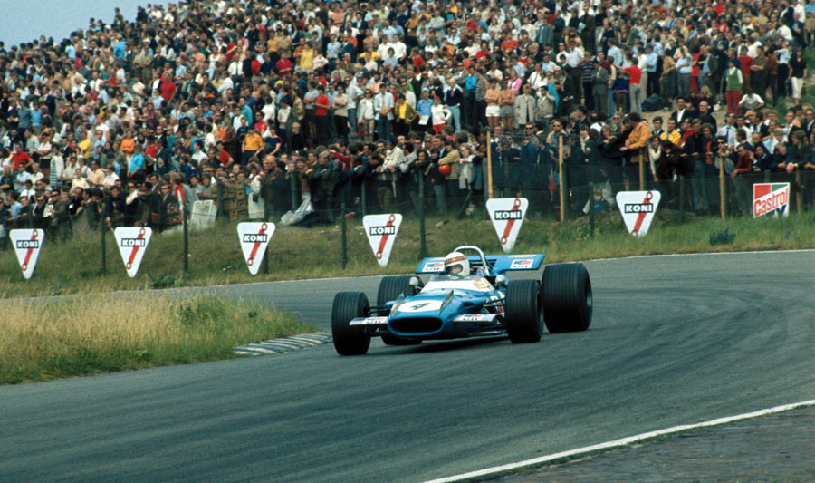 Jackie Stewart has a clear track en route to his third race win of the season
